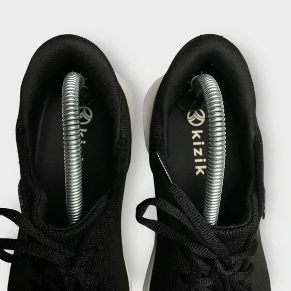 KIZIK Madrid Eco-Knit Sneakers Black Sz 8.5 - Picture 6 of 7